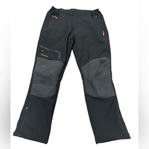Postropaky EX-Stretch Softshell Hiking Fleece Lined Snow Pants Size 10 Short
